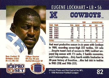 1990 Pro Set #82 Eugene Lockhart Back