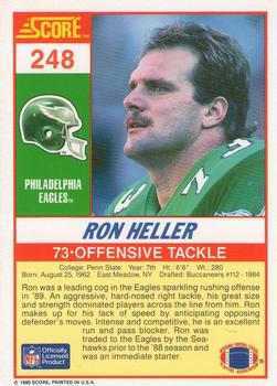 1990 Score #248 Ron Heller Back