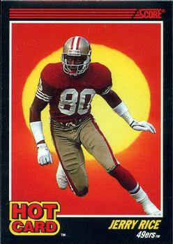 1990 Score - Hot Cards #4 Jerry Rice Front
