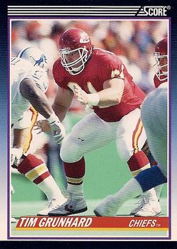 1990 Score Rookie & Traded #64T Tim Grunhard Front