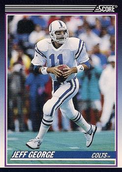 1990 Score Rookie & Traded #78T Jeff George Front