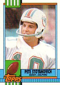 1990 Topps #320 Pete Stoyanovich Front