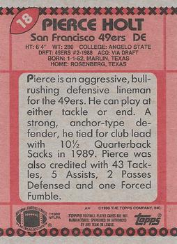 1990 Topps #18 Pierce Holt Back