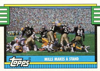 1990 Topps #525 Mills Makes A Stand Front