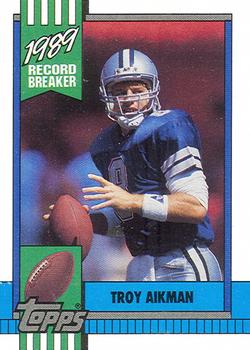 1990 Topps #3 Troy Aikman Front