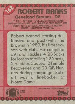 1990 Topps #162 Robert Banks Back