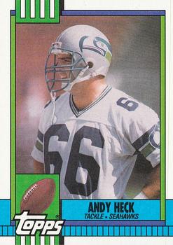 1990 Topps #335 Andy Heck Front