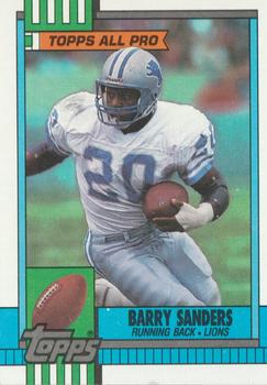 1990 Topps #352 Barry Sanders Front