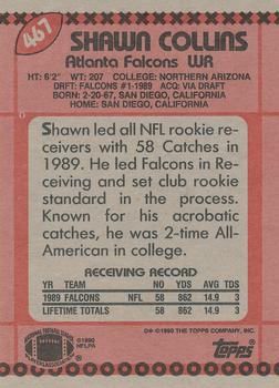 1990 Topps #467 Shawn Collins Back