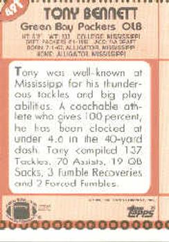 1990 Topps Traded #49T Tony Bennett Back