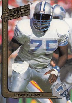 1991 Action Packed #72 Lomas Brown Front