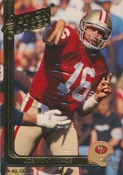 1991 Action Packed - 24K Gold #40G Joe Montana Front