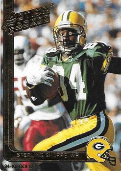 1991 Action Packed - 24K Gold #18G Sterling Sharpe Front