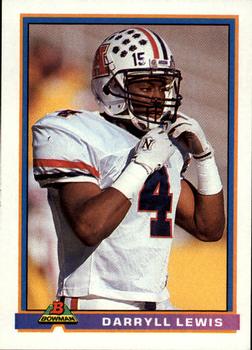 1991 Bowman #197 Darryll Lewis Front