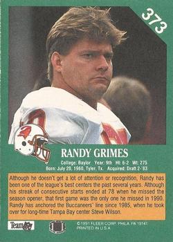 1991 Fleer #373 Randy Grimes Back