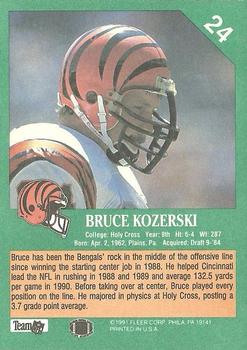 1991 Fleer #24 Bruce Kozerski Back
