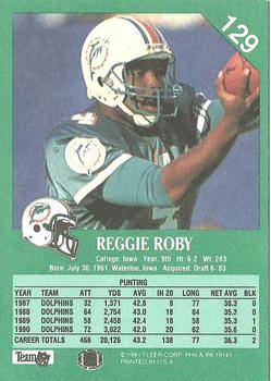 1991 Fleer #129 Reggie Roby Back