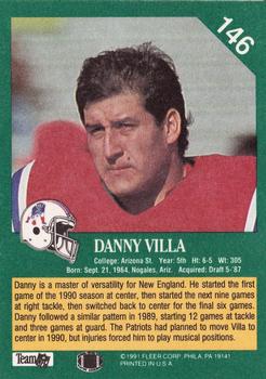1991 Fleer #146 Danny Villa Back