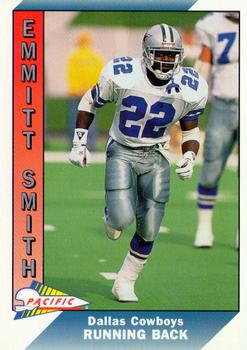 1991 Pacific #107 Emmitt Smith Front