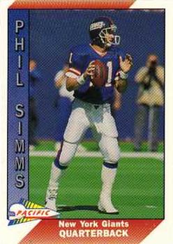 1991 Pacific #355 Phil Simms Front