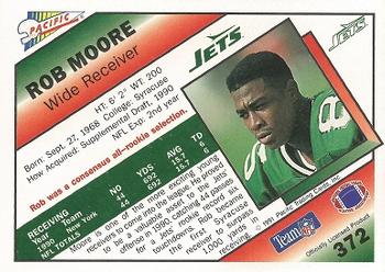 1991 Pacific #372 Rob Moore Back