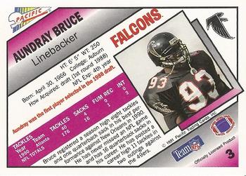 1991 Pacific #3 Aundray Bruce Back