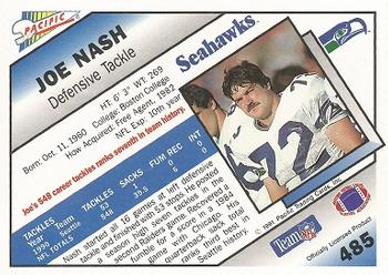 1991 Pacific #485 Joe Nash Back