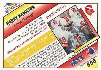 1991 Pacific #506 Harry Hamilton Back