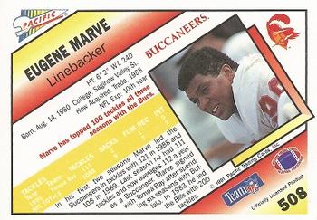 1991 Pacific #508 Eugene Marve Back