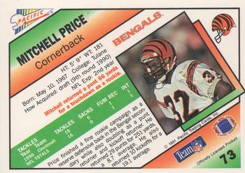 1991 Pacific #73 Mitchell Price Back