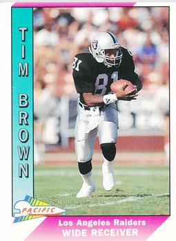 1991 Pacific #228 Tim Brown Front