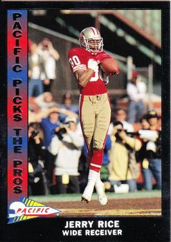 1991 Pacific - Pacific Picks the Pros Silver #3 Jerry Rice Front