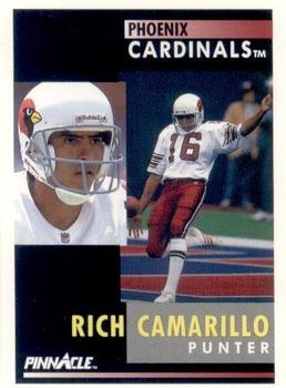 1991 Pinnacle #119 Rich Camarillo Front