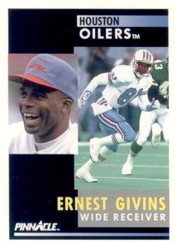 1991 Pinnacle #145 Ernest Givins Front
