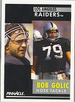 1991 Pinnacle #247 Bob Golic Front