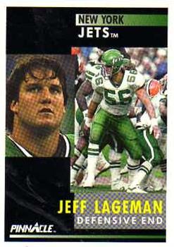 1991 Pinnacle #263 Jeff Lageman Front