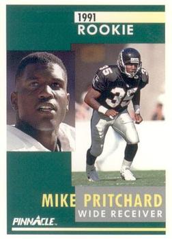 1991 Pinnacle #282 Mike Pritchard Front