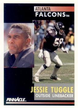 1991 Pinnacle #59 Jessie Tuggle Front
