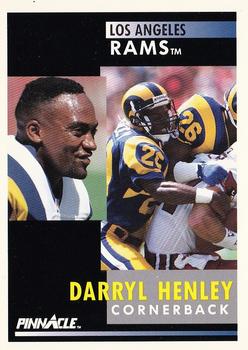 1991 Pinnacle #63 Darryl Henley Front