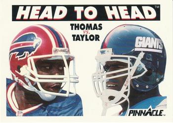 1991 Pinnacle #354 Thurman Thomas / Lawrence Taylor Front