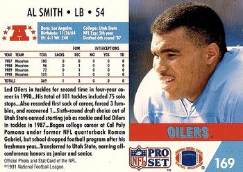 1991 Pro Set #169 Al Smith Back