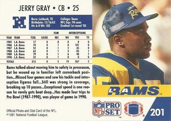 1991 Pro Set #201 Jerry Gray Back