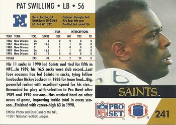 1991 Pro Set #241 Pat Swilling Back