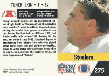 1991 Pro Set #275 Tunch Ilkin Back
