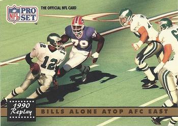 1991 Pro Set #334 Bills Alone Atop AFC East Front