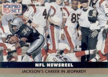 1991 Pro Set #346 Jackson's Career in Jeopardy Front