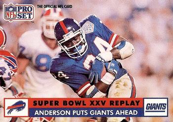 1991 Pro Set #51 Anderson Puts Giants Ahead Front