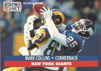 1991 Pro Set #57 Mark Collins Front