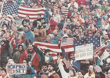 1991 Pro Set #719 Buffalo Bills Fans Front