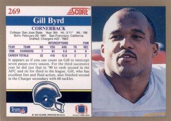 1991 Score #269 Gill Byrd Back